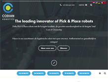 Tablet Screenshot of codian-robotics.com